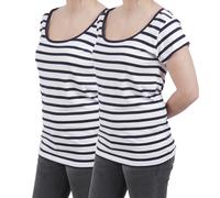 T Shirts Femme Lot De 2 Marinières Divinity