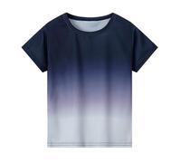T-shirts grande taille 2026 pour enfants, garçons, sports d'été, hauts décontractés, T-shirts tendance à manches courtes, coupe ample, t-shirt de plage sportif, dégradé de couleurs, coupe ample pour