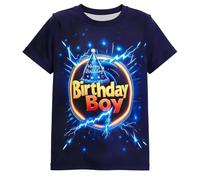 T-Shirts Graphiques d'été Tendance pour garçons, imprimés ludiques d'animaux et de Super-héros, Manches Courtes en Coton Doux, Parfaits pour Les Enfants et Adolescents de 5 à 14 Ans au Quotidien,