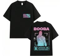 T-shirts graphiques pour hommes de la tournée 2025 de BOOBA B2O. T-shirts à manches courtes de style hip hop gothique, de haute qualité en coton, style rétro et streetwear L,M,S,XL,XXL,XXXLTissu trico