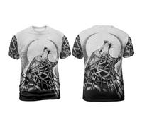 T-Shirts Homme,T-Shirt Graphique à Manches Courtes sur Le thème de la mythologie Nordique et des Dieux Nordiques médiévaux