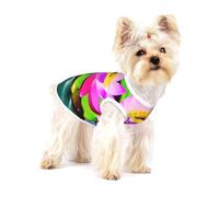 T-shirts imprimés de fleurs de lotus pour petits chiens, chemise tendance pour chien, chemises respirantes sans manches pour petits chiens