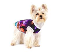 T-shirts imprimés pour fête de carnaval d'Halloween pour petits chiens, chemise tendance respirante sans manches pour petits chiens
