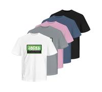 T-shirts Jack & Jones Cologan Summer Hommes (lot de 5) M