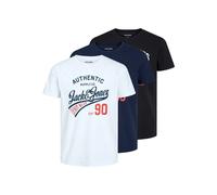 Jack & Jones T-shirt manches courtes Ethan – lot de 3 blancs 2XL homme
