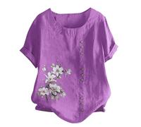T Shirts Jaune Femme Solde Haut Blanc Femme Chic Et Elegant T Grande Taille Blouse Veterinaire pour Pas Cher Tunique AsyméTrique Tee Violet Robe Chemisier Chemise Blanche Lin Manches