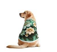 T-shirts pour animaux de compagnie avec fausses fleurs sur le mur - Vêtements pour chiens de grande et moyenne taille - Chemises confortables pour chien, parfaites pour un usage quotidien