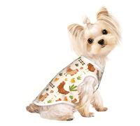 T-Shirts pour Chiens avec Motif Poule et Poussins Mignons - Vêtements Respirants pour Animaux de Compagnie, Chatons et Chiens de Petite