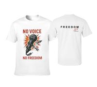 T-Shirts pour Femmes « Pas de Voix, Pas de libert頻 de Charlie Kirk