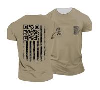 T-shirts pour homme avec design à code QR pour un look décontracté au quotidien, parfait pour danser, se détendre, idéal pour toutes les saisons, confortable, facile d'entretien, lavable en machine