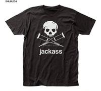 T-shirts pour hommes à la mode avec imprimé logo Jackass en noir, classique, cadeau unique Sbz6128 L,M,S,XL,XXL,XXXLTissu tricoté