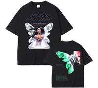 T-Shirts pour Hommes Et Femmes Katy Perry Tour Vêtements De Mode Col Rond T-Shirt en Coton Vintage Surdimensionné Coton Sport Manches Courtes Streetwear XS-3XL-Black||l