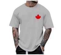 T-shirts pour hommes Going Out Canada 2026 Canada 51st State Summer Casual Tops Trendy Canada is Not for Sale Coupe ample Cute Canadian Spring 2026 T-shirts graphiques T-shirts pour hommes, gris, 3XL