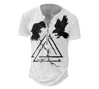 T-shirts pour hommes mythologies nordiques graphiques manches courtes léger haut de loisirs confortable respirant coupe ample décontracté hommes t-shirts d'été t-shirts de sport élégants, B2., L