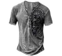 T-shirts pour hommes mythologies nordiques graphiques manches courtes léger haut de loisirs confortable respirant coupe ample décontracté hommes t-shirts d'été t-shirts de sport élégants, A9, S