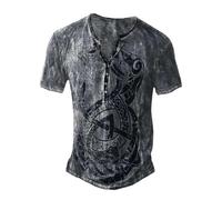 T-shirts pour hommes mythologies nordiques graphiques manches courtes léger haut de loisirs confortable respirant coupe ample décontracté hommes t-shirts d'été t-shirts de sport élégants, a5, XXL