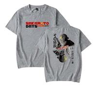 T-Shirts pour Hommes Taro Sakamoto Manches Courtes Imprimées Coton Vintage Unisexe T-Shirt Mode Harajuku Y2k Top Vêtements Hommes/Femmes-Pink||3X_l