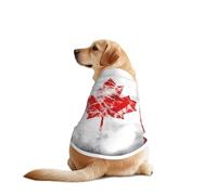 T-shirts rétro pour animaux de compagnie avec drapeau du Canada - Vêtements pour chiens de grande et moyenne taille - Chemises confortables pour chien, parfaites pour un usage quotidien