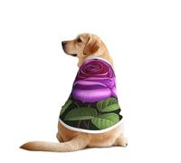 T-shirts roses en fleurs pour chiens - Vêtements pour chiens de grande et moyenne taille - Chemise confortable pour chien - Parfait pour un usage quotidien