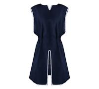 T-shirts Soft V Hommes hommes tunique d'halloween chemises Vintage chemise à lacets médiévale chemisier hauts Cosplay tunique médiévale Costume gilet réservoirs Chemise Homme Noir Et Rouge (Navy, M)