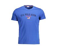 T-Shirts T-Shirt U.S. Polo Assn. Homme Coton Bleu Royal