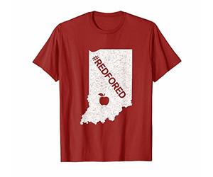 T-Shirts Teachers Public Education Rouge pour Ed Indiana T-Shirt Cadeaux, Noir, S