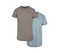 t-shirts Urban Classics pre-pack shaped long (x2) Gris S