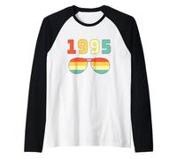 T-Shirts Vintage 1995 pour Hommes rétro drôle Anniversaire Manche Raglan