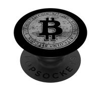 T-Shirts Vintage BTC Bitcoin Crypto-Monnaie Token T-Shirts, Bitcoin PopSockets PopGrip Adhésif