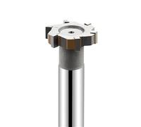 T Slot Milling Cutter HSS High Speed Steel Brazing Carbide Groove End Mill Machining Steel Metal Aluminum(Carbide Brazing,20x4H)