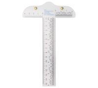 T Square Ruler acrylique transparent haute précision rédaction de la règle t avec des pouces et des mesures de centimètre pour les architectes ingénieurs artistes étudiants