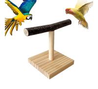T Stand - Perroquet en bois - Support de jeu pour oiseaux, table - Siège Bird Playstand - Plaisir d'entraînement portable, jouet pour cage à oiseaux pour petits cacaLien