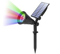 T-SUN Lampe Solaire Extérieur, Solaire Projecteur avec 4 couleurs changeantes, Extérieur sans Fil Etanche IP65 Lampe Jardin avec 180° Réglable Spot Solaire pour Jardin, Cour, Chemin, Allé.