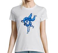 T t-Shirt Femme J'peux Pas J'Ai Judo| Tee t-Shirt Humour Fun Drôle | Collection Sport de Combat et activité XL