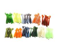 T Tail Fishing Lures 55mm - Soft Plastic Baits with 3D Eyes | Lifelike Swimming Action for Multiple Fish Species | Simulation Artificial Small Fish for Freshwater/Saltwater