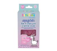 T.Taio Éponge + Savon à la Fraise Chewing-gum - Soin Délicat Enfant - Effet Hydratant - Tous Types de Peaux - 100g - Enfant Unisexe