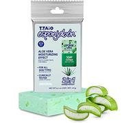 T.Taio - EsponJabón Aloe Vera - Éponge de Savon 2-en-1 - Nettoyant Douche et Bain - Gommage Exfoliant - Élimine l’Huile et Rafraîchit la Peau - Unisexe