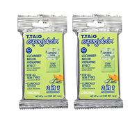 T.Taio - EsponJabón - Lot de 2 Éponges + Savons 2 en 1 Concombre & Melon - Unisexe - 240 g - Effet énergisant et hydratation pour tous types de peau
