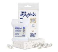 T.TAIO - Pack de 2 EsponJabón Perle de Nacre - 120 g + 60 g - Éponge de Savon 2-en-1 - Illumine le Teint et Nettoie en Profondeur - Format Classique + Mini - Unisexe