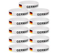 T TAKONE Lot de 11 bracelets allemands, même pour les enfants, les bandeaux éponge et les bracelets allemands conviennent comme article de fan unisexe. Accessoires de soutien souvenir pour Bundesl
