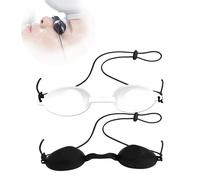T TAKONE Lot de 2 lunettes de protection pour lampe à lumière rouge, lunettes pour solarium et luminothérapie, lunettes de protection en silicone de qualité supérieure pour lampe infrarouge