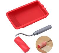 T TAKONE Rouleau à colle pour bois, application rapide et uniforme, rouleau à colle réutilisable pour artisanat, projets de collage en bois (rouleau à colle)