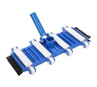 T¨ºte d'aspirateur de Piscine avec Brosse LAT¨¦Rale et Roues pour Nettoyer Les d¨¦bris, Corps Flexible adaptant Le Fond, Compatible avec tiges Standard, piscines creus¨¦ES et spas