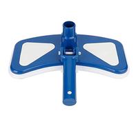 T¨ºte d'aspiration lest¨¦e pour piscine avec brosses inf¨¦rieures en nylon pour piscine, brosse d'aspiration incurv¨¦e bleue et blanche pour piscines