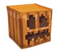 T te de bloc Minecraft Jack O'Lantern, accessoire de costume officiel Minecraft pour enfants, masque de costume taille unique (14+)