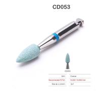 T?Te De Meulage Diamant?E En C?Ramique Pour Polisseuse De Laboratoire Dentaire,Charbon De Polissage Grossier,Couronnes En Cone Contre-Indiqu?Es,Laboratoire De Dentiste,Ra 2.35,10 Pi?Ces - Type Cd053