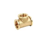 'T Tee laiton jaune F.F. femelle 3/4 Raccord tuyau eau jonction