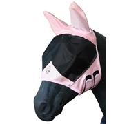 T TEKE Masque anti-mouches en maille fine pour cheval avec oreilles, visière anti-UV 3D avec rembourrage en polaire supplémentaire, protection contre les insectes nuisibles
