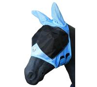 T TEKE Masque anti-mouches en maille fine pour cheval avec oreilles, visière anti-UV 3D avec rembourrage en polaire supplémentaire, protection contre les insectes nuisibles