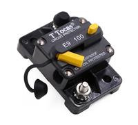 T Tocas E9 Disjoncteur 100A 12V-48V CC pour Véhicules, Camping-Cars, Bateaux, Systèmes Solaire et Moteurs de Pêche (Trolling) - Réinitialisation Manuelle, Certifié UL, Étanche IP67, Commutable 100 A